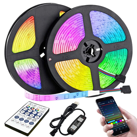 Transform Your Space with 10M/20M RGB LED Strip Lights! πβ¨ Perfect for TV Backlighting & Room Decor! #HomeDecor #LEDLights #MoodLighting