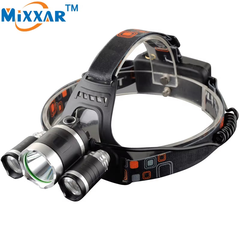 Powerful ZK20 LED Headlamp - Waterproof and Adjustable for Camping, Fishing, and Outdoor Adventures
