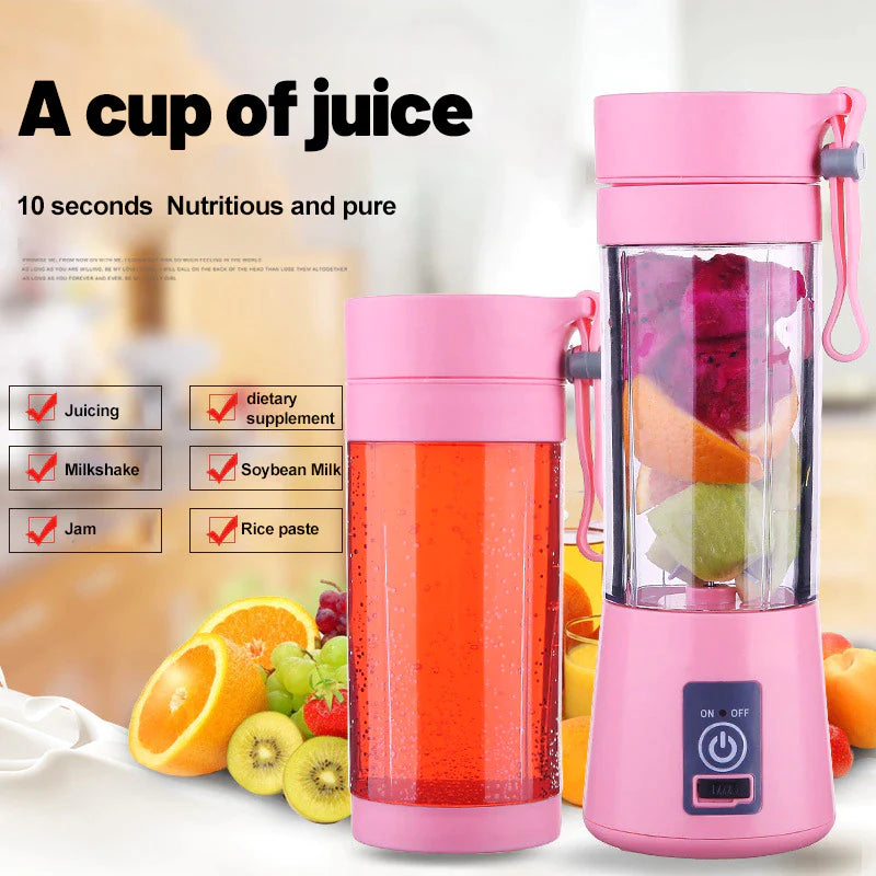 Blend on the go! ๐ Meet our Mini Portable Blender - the ultimate USB rechargeable juice mixer with 6 powerful blades! Perfect for smoothies, shakes, and more! ๐นโจ