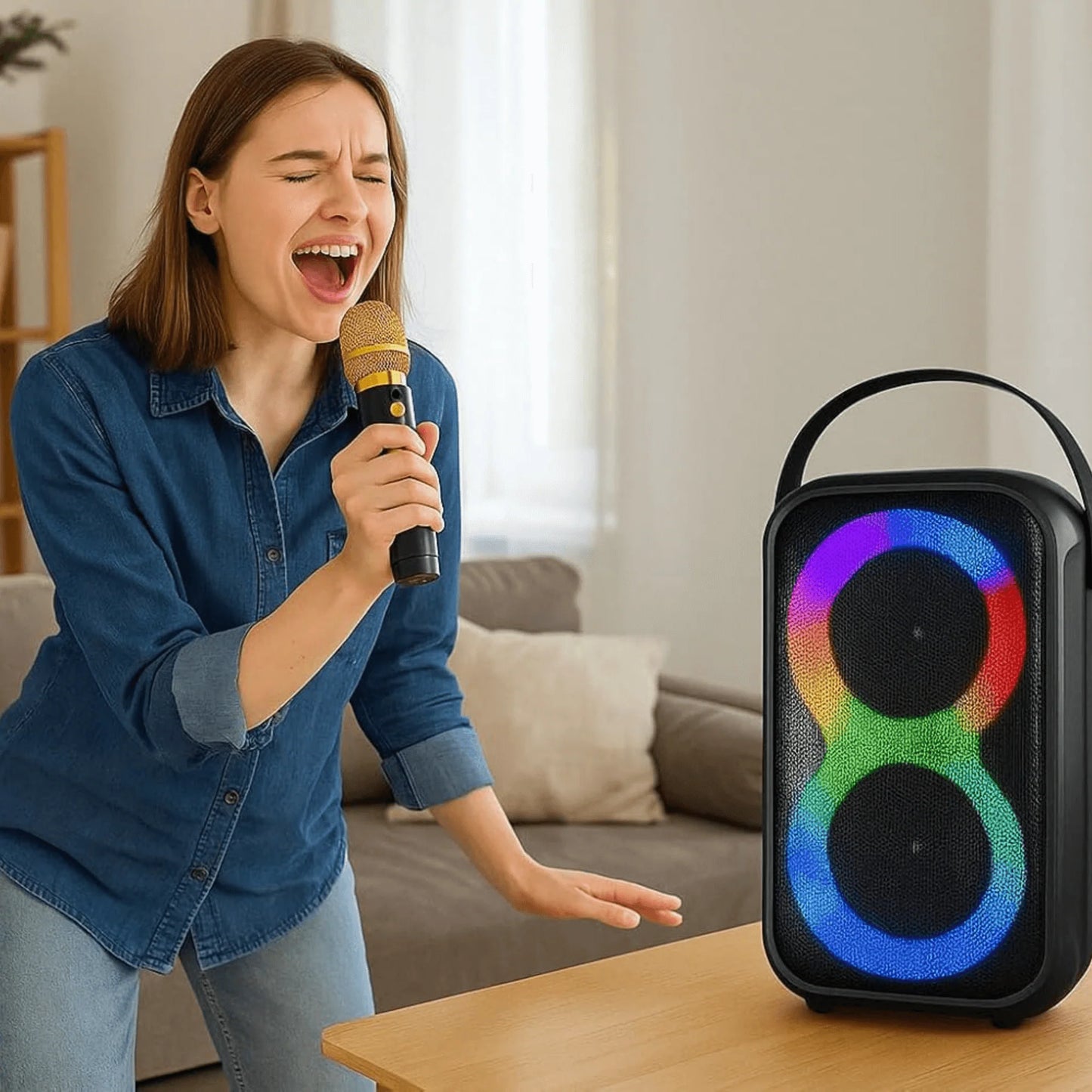 Unleash the Fun with IQ Sound Karaoke Kraze: Your Ultimate 2X 4-Inch Portable Bluetooth Speaker! π€πΆ