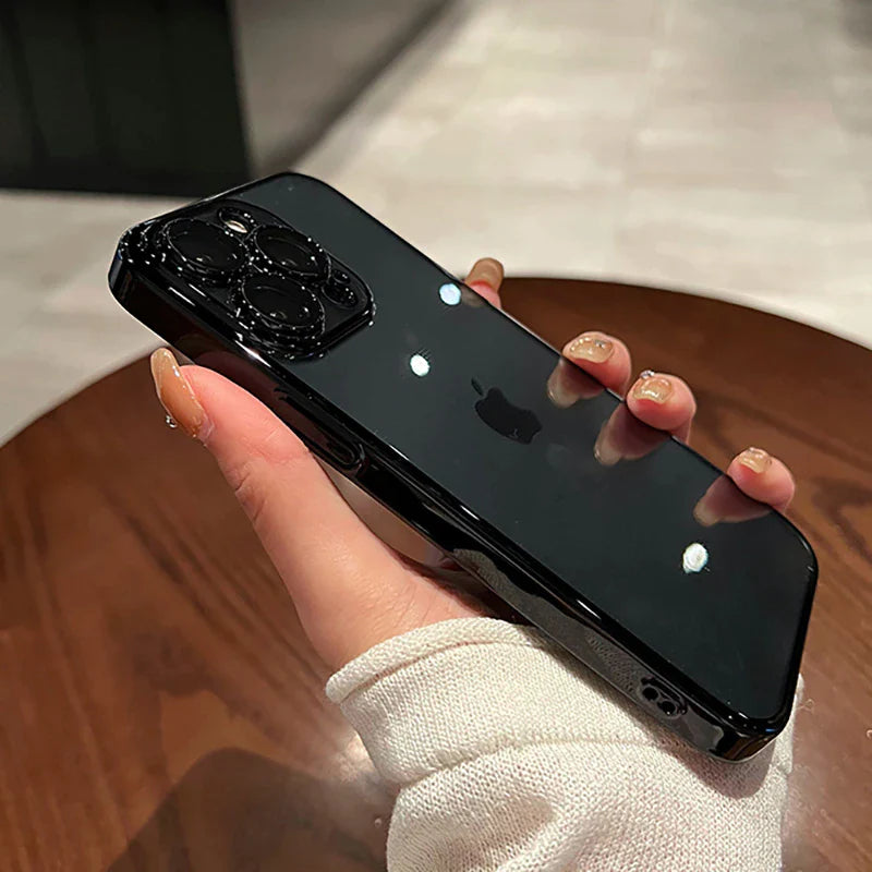 Elevate Your Style with Our Luxury Plating Clear Phone Case for iPhone 12-14 Pro Max Mini! 💎📱 #PhoneCase #LuxuryStyle #iPhoneAccessories