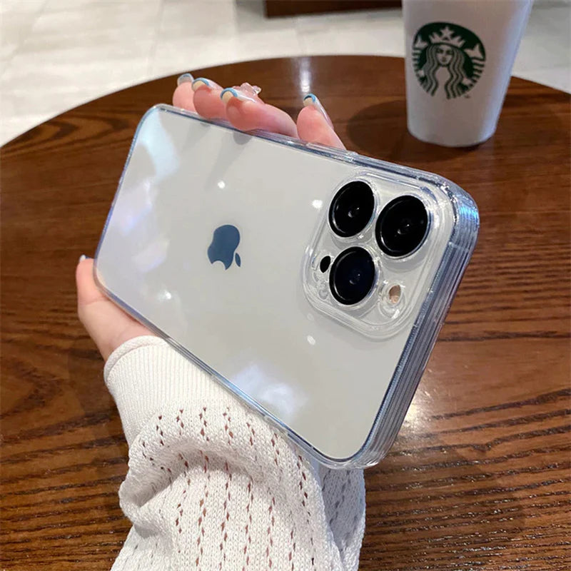 Elevate Your Style with Our Luxury Plating Clear Phone Case for iPhone 12-14 Pro Max Mini! 💎📱 #PhoneCase #LuxuryStyle #iPhoneAccessories