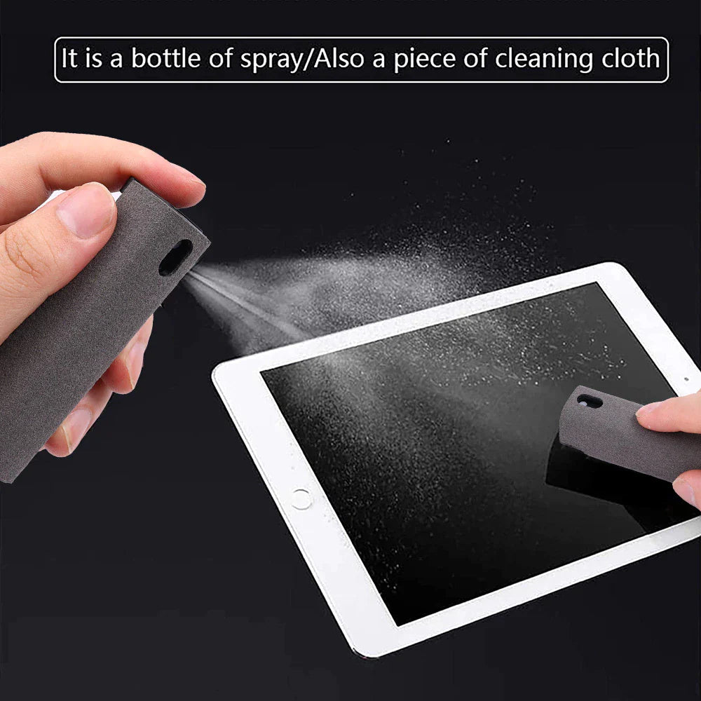 Get Your Screens Sparkling Clean! 2-in-1 Phone & Computer Screen Cleaner Spray with Microfiber Cloth for iPhone & iPad ✨📱💻