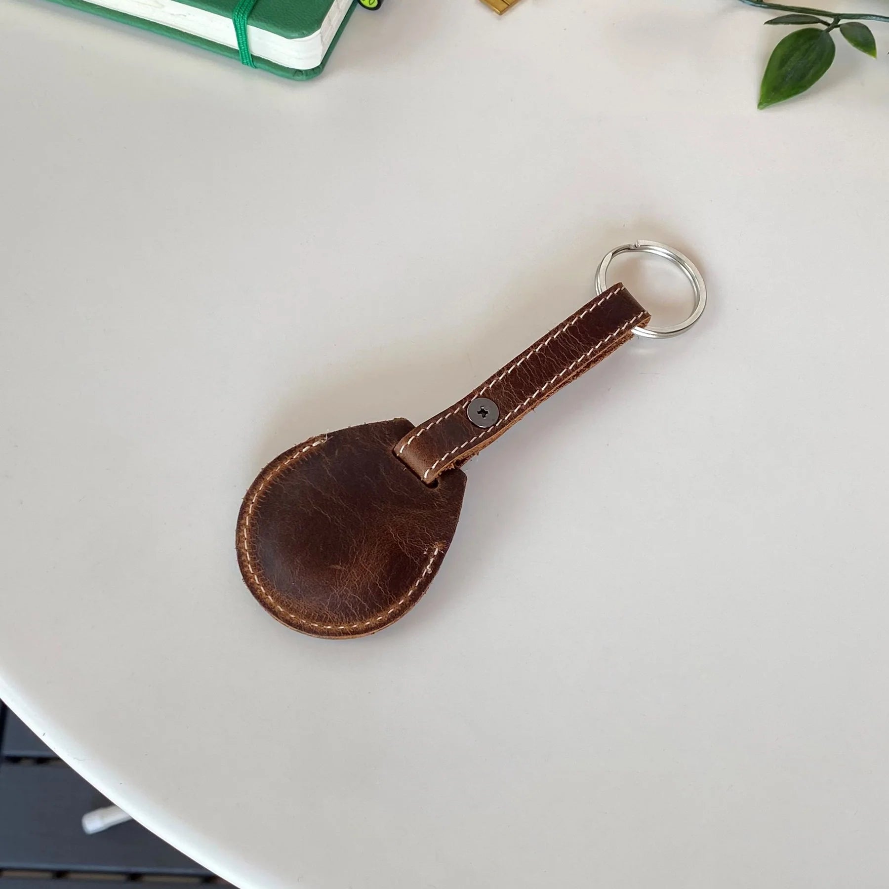 Elevate Your Style with the Mendoza Genuine Leather Airtag Keychain! 🗝️✨