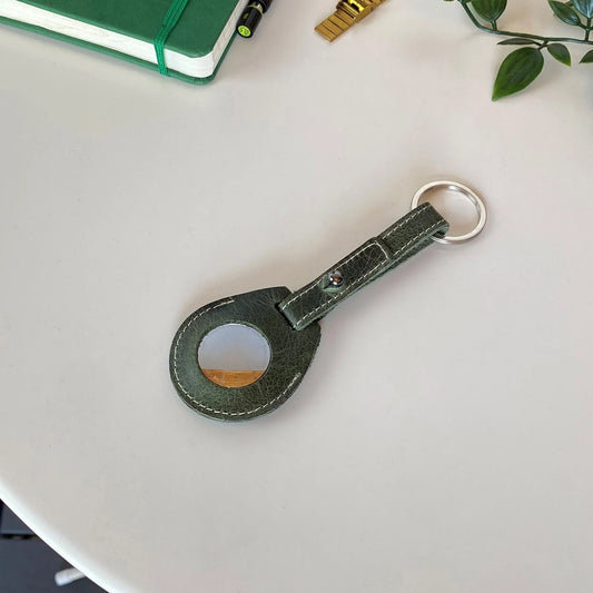 Elevate Your Style with the Mendoza Genuine Leather Airtag Keychain! 🗝️✨