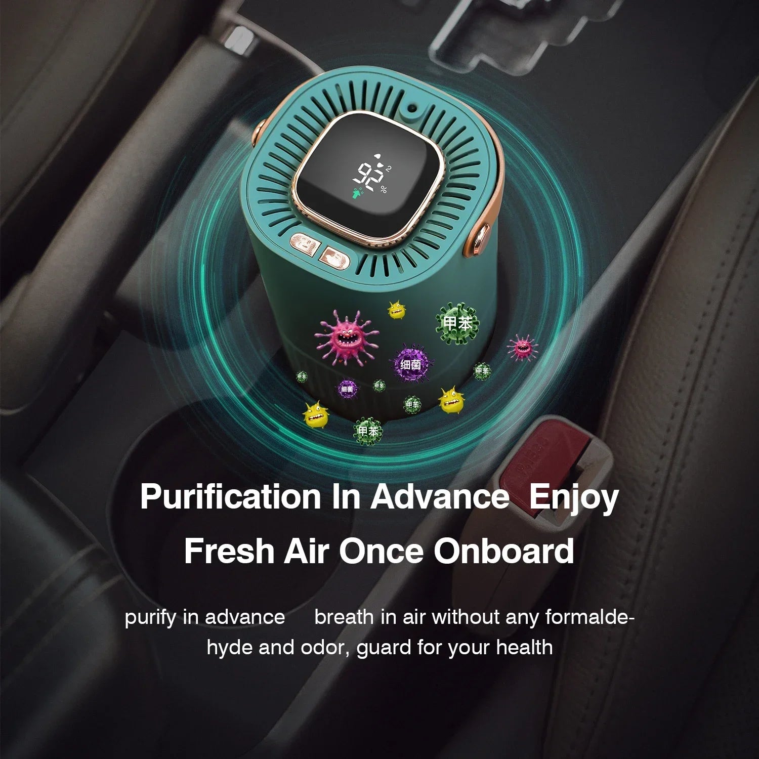 Portable Air Purifier with Negative Ion Generator & HEPA Filter