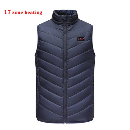 17/13/9 Heated Vest Zones Electric Heated Jacket Men Women Usb Electric Heating Vest Bodywarmer Heated Coat USB Heating Jacket