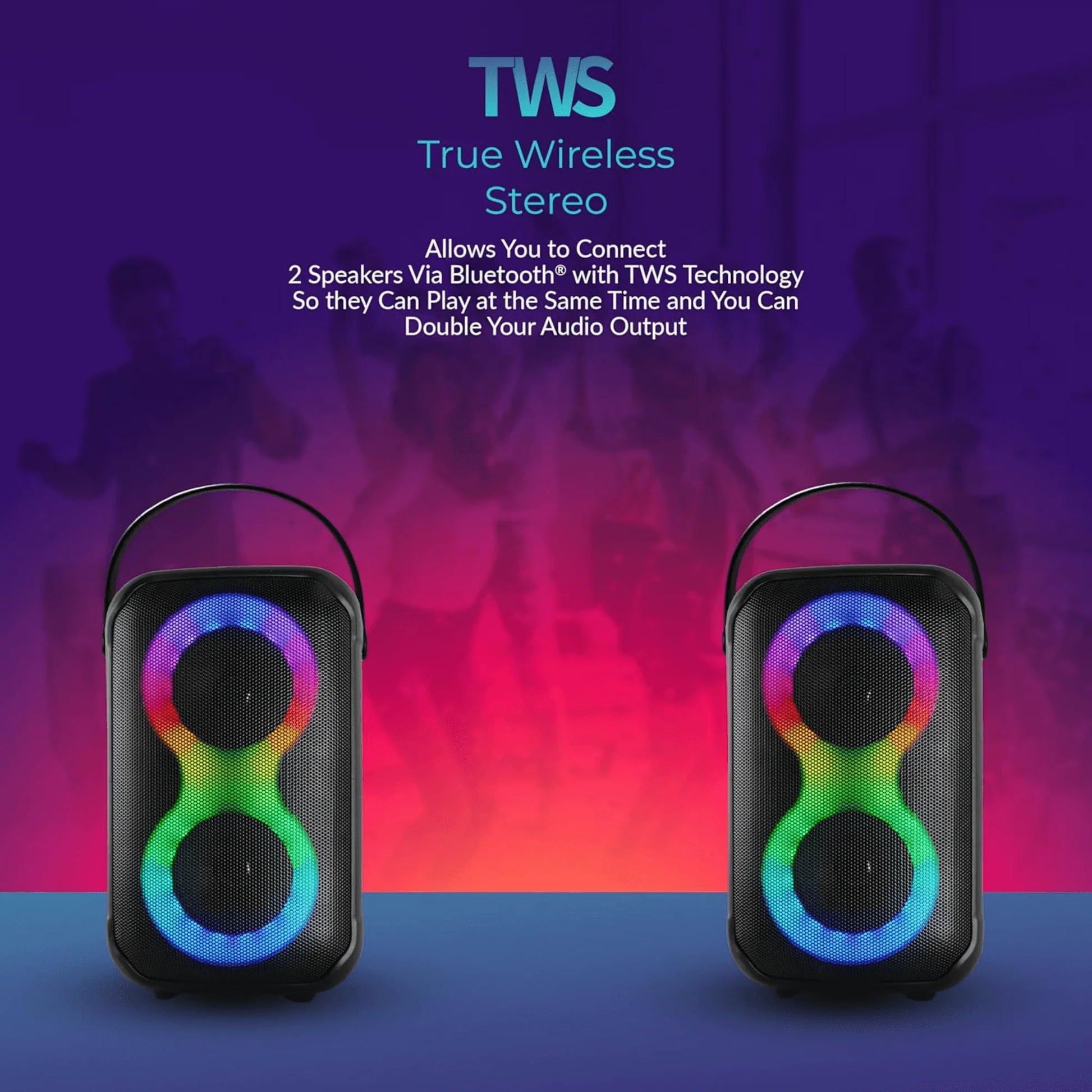 Unleash the Fun with IQ Sound Karaoke Kraze: Your Ultimate 2X 4-Inch Portable Bluetooth Speaker! 🎤🎶